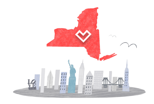 Ladder logo over New York skyline