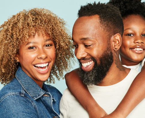 Smiling Family Group